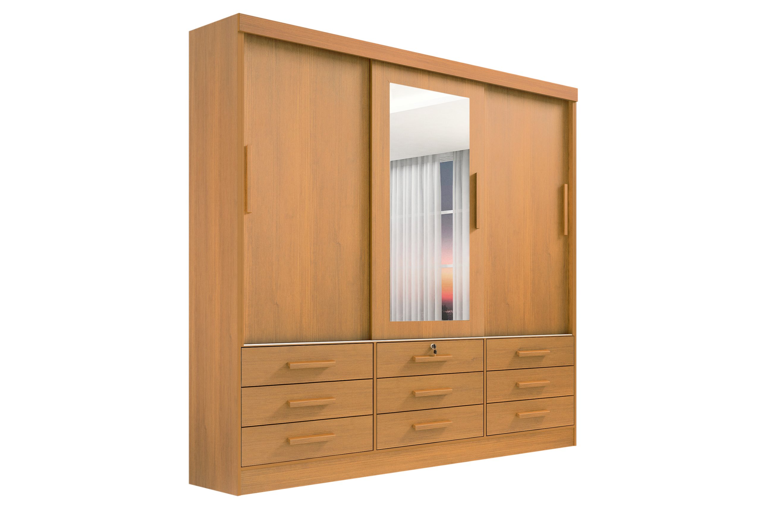 Guarda-roupa D'Doro Meridian 3 Portas — Cinamomo