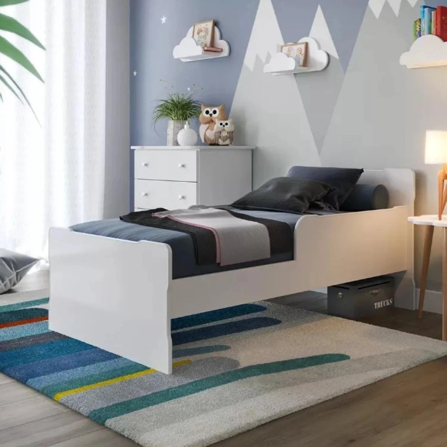 Cama Infantil Batrol New Baby 9207 — Branca