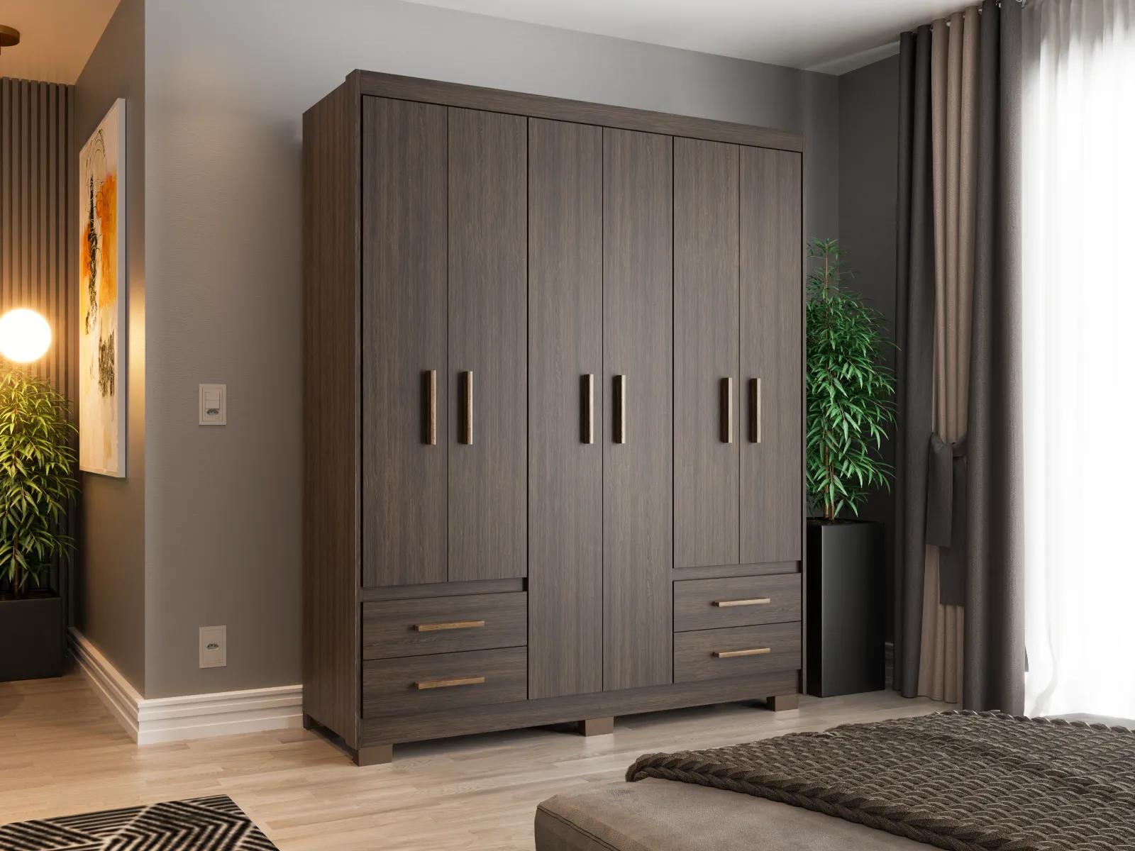 Guarda-Roupa Batrol Primacy 1197 — Capuccino Wood