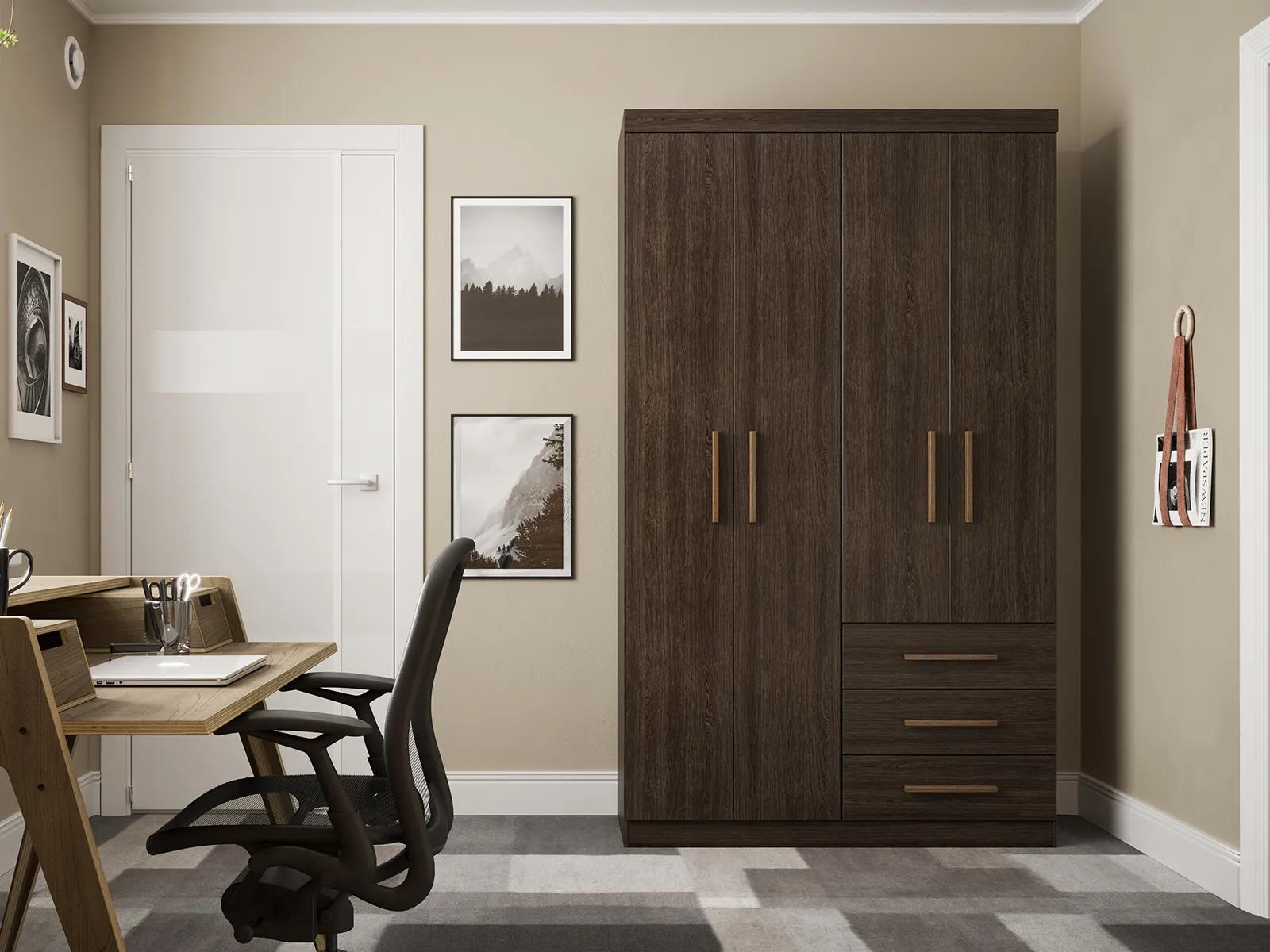 Guarda-Roupa Batrol Advantage 1209 — Capuccino Wood