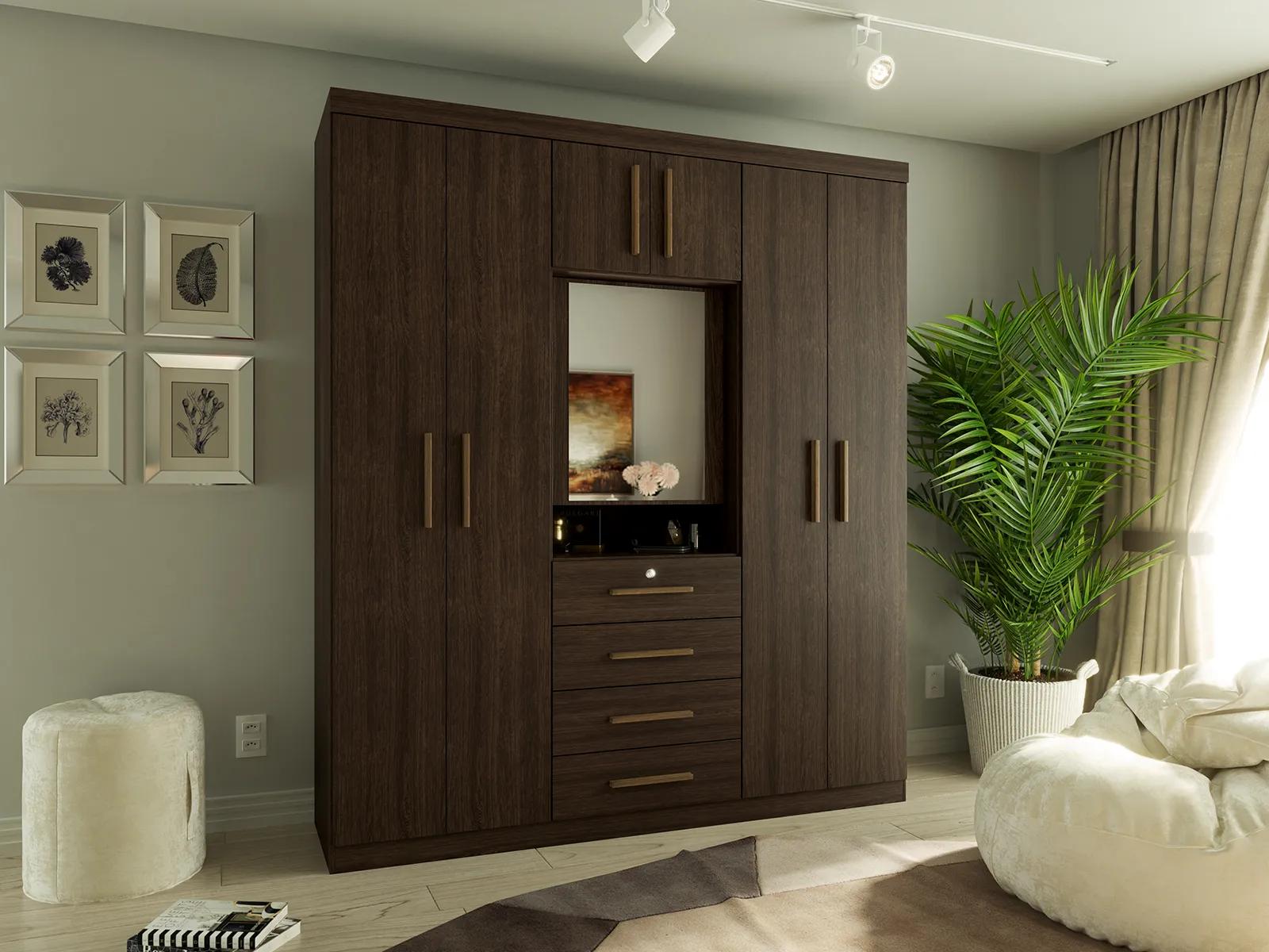 Guarda-Roupa Batrol Advantage 1217 — Capuccino Wood