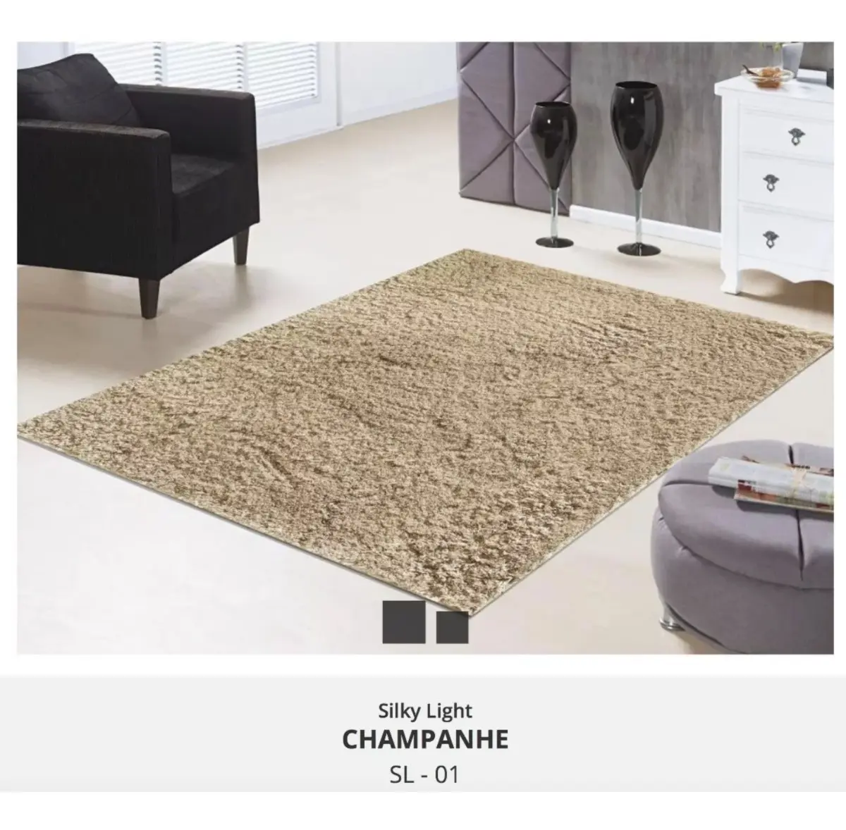 Tapete Minas Brasil 1,0m x 1,50m — Bege
