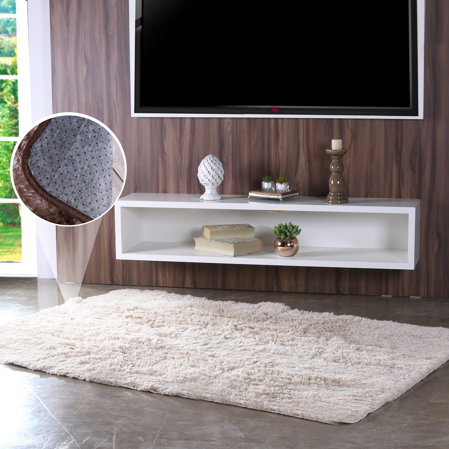 Tapete Hiper Textil Fluffy — Cores Variadas