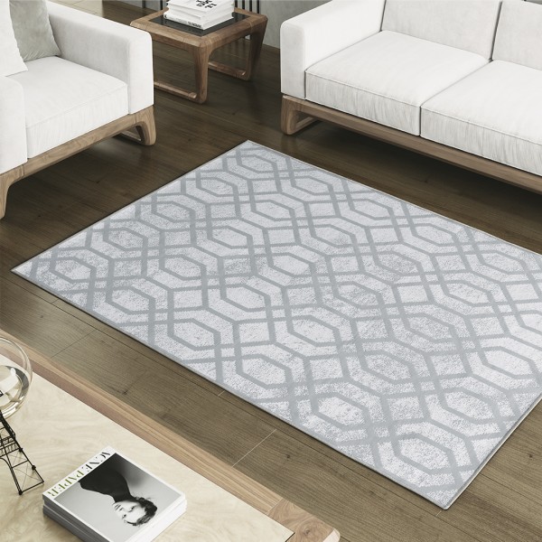 Tapete Adomes Moscou 1,00m x 1,40m — Cinza