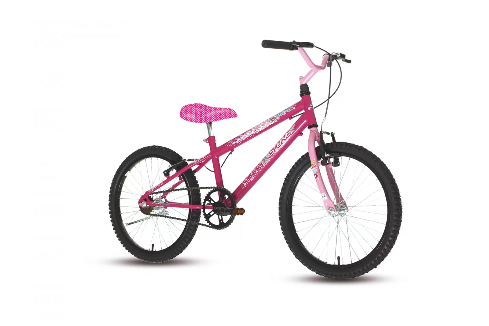 Bicicleta Stone Bike - Aro 20 Rock e Melody — Rosa