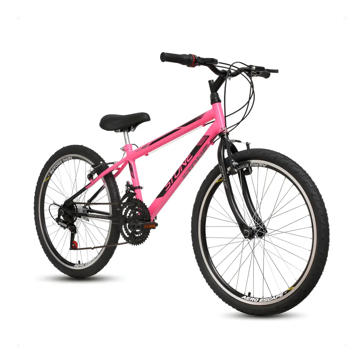 Bicicleta Stone Bike - Aro 24 (18 marchas) — Rosa
