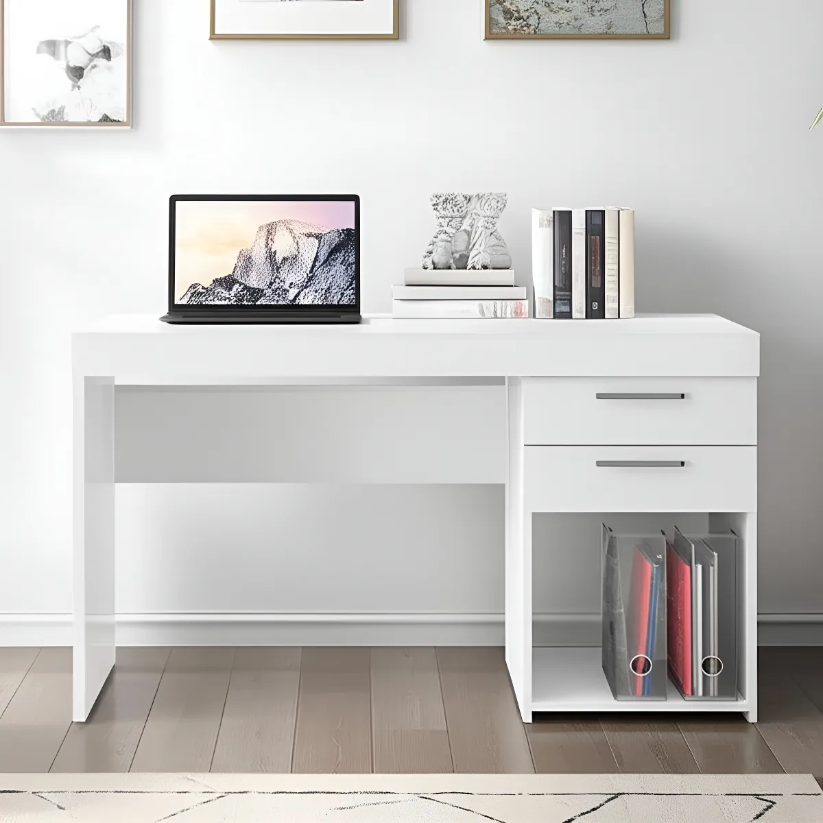 Escrivaninha Notável Office 2 Gavetas — Branco
