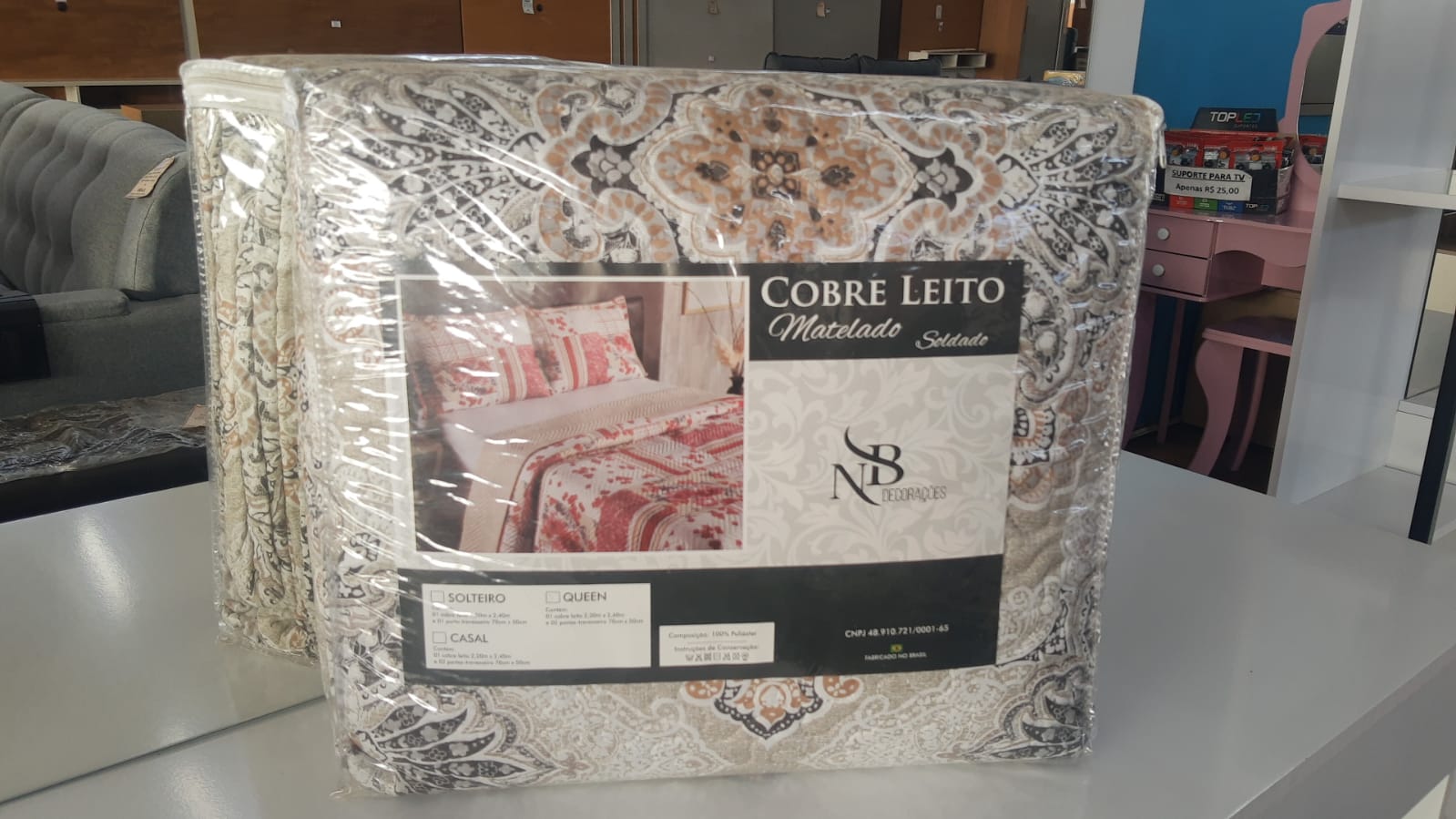 Cobre Leito Kital Isa Decorações Queen — Cores Diversas