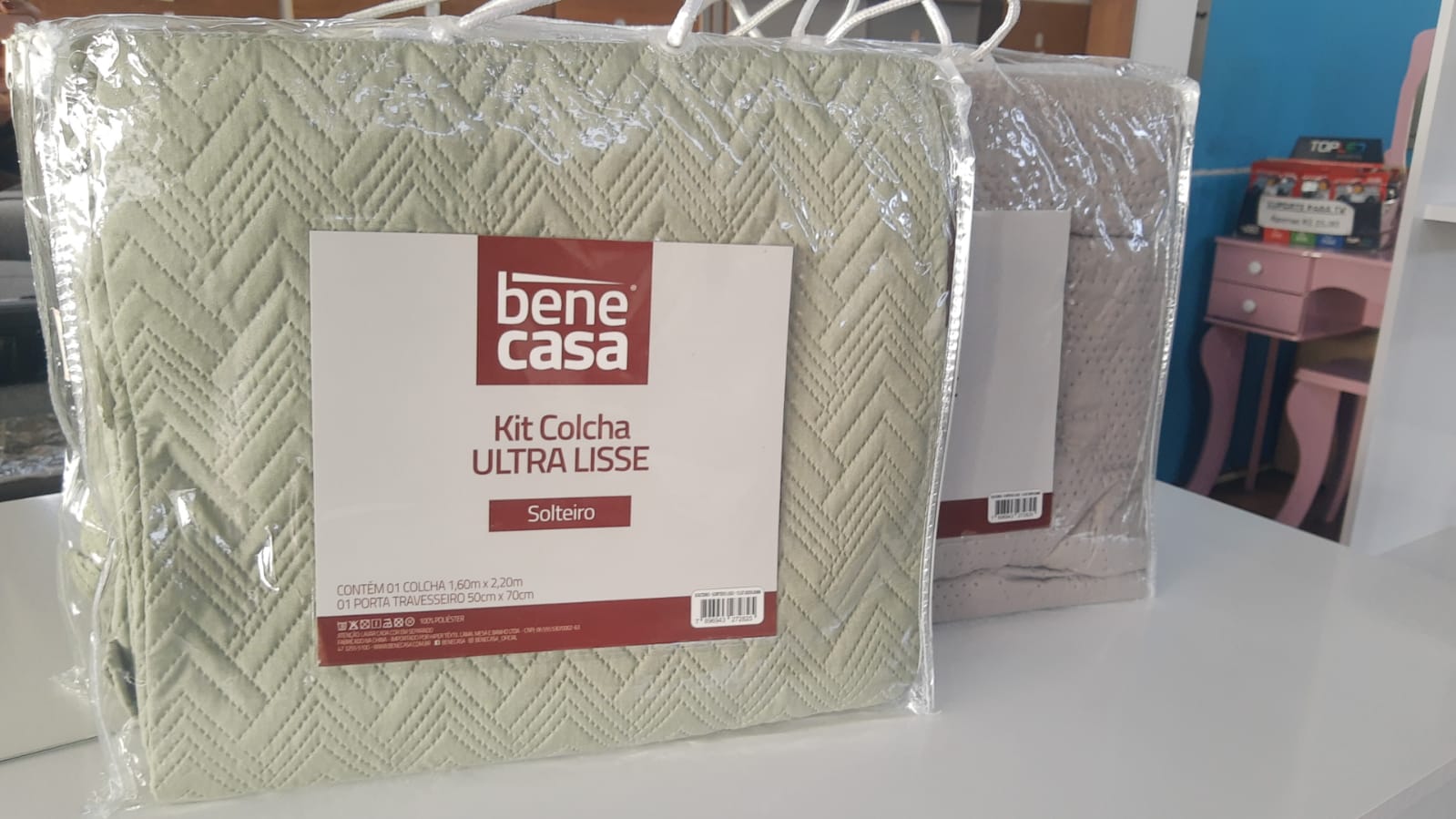 Cobre Leito Hiper Textil Ultra Lisse Solteiro — Cores Diversas