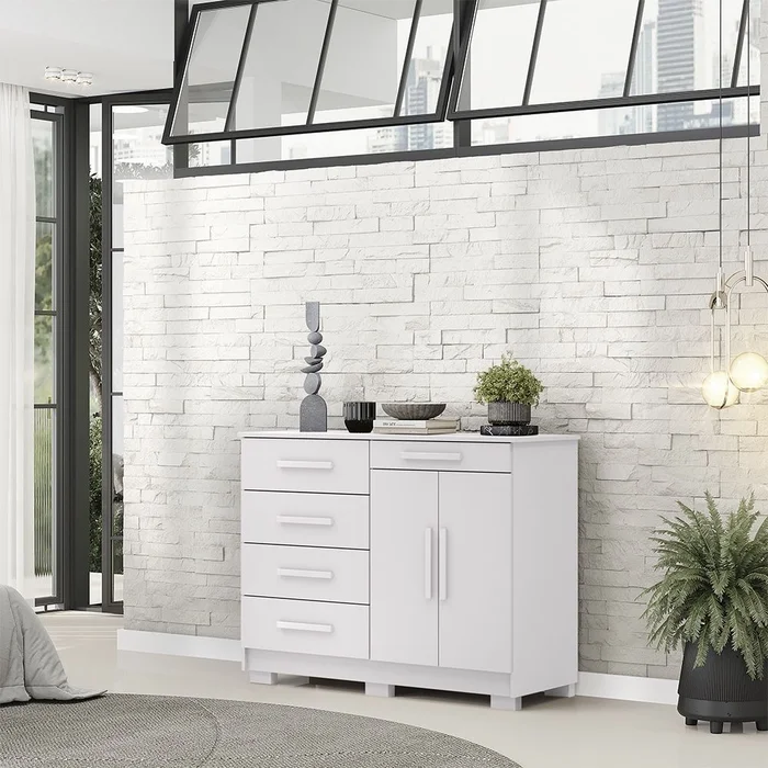Cômoda Vila Rica Sapateira Sirius — Branco