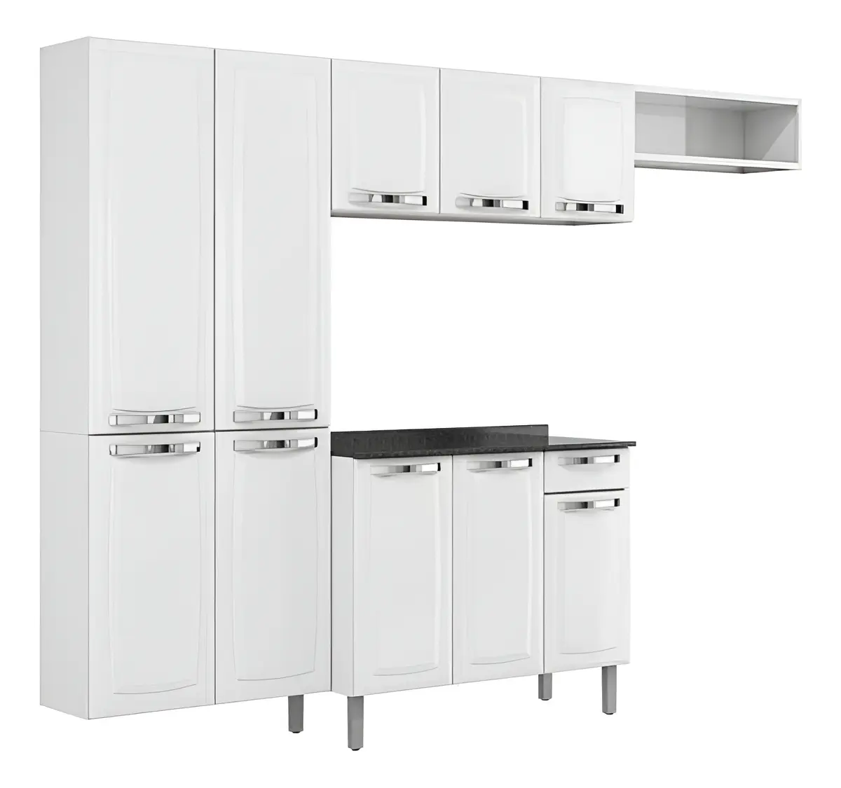 Cozinha Modulada Itatiaia Rose 4 peças — Branco