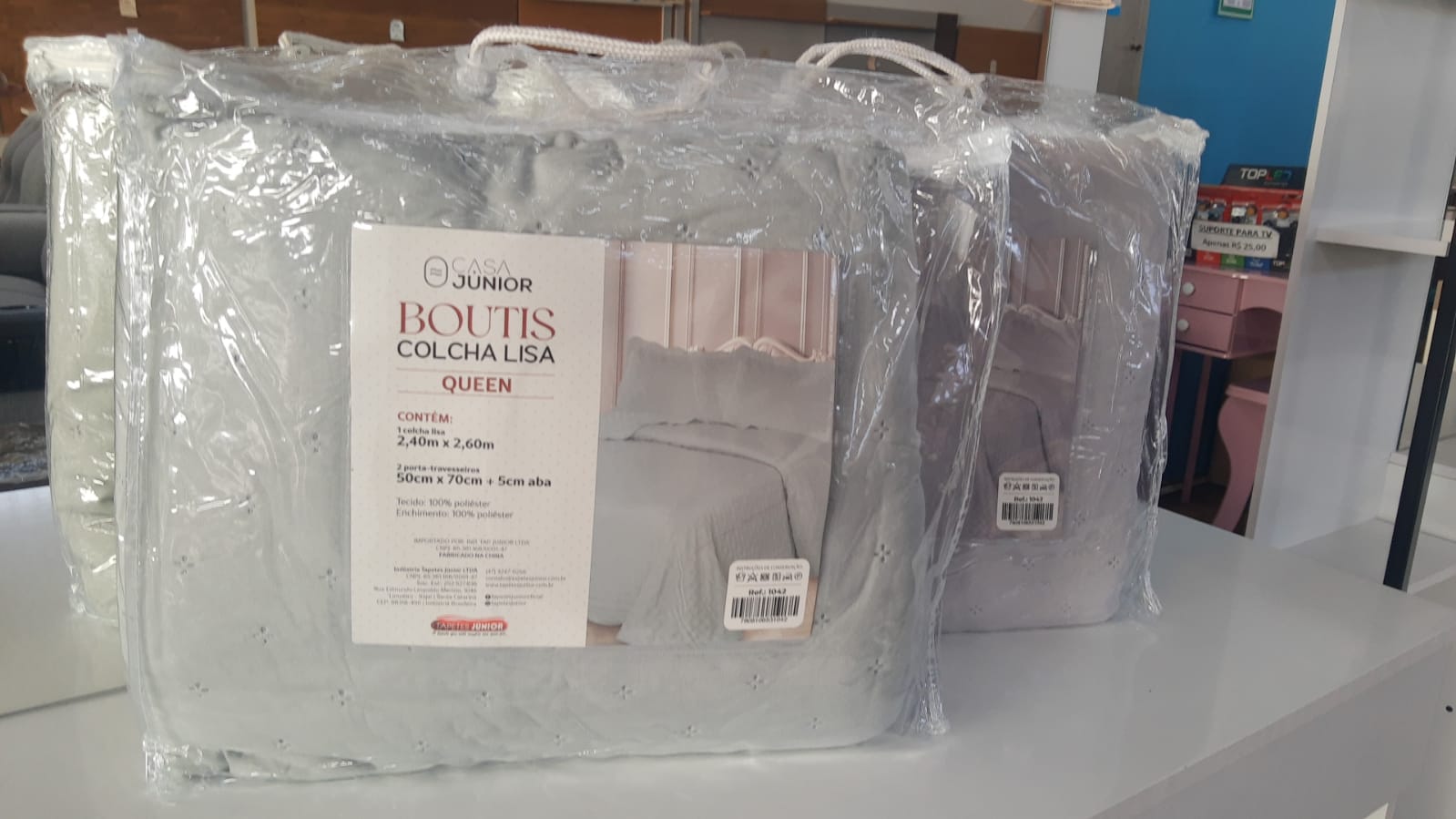 Cobre Leito Tapete Junior Queen Liso — Cores Diversas