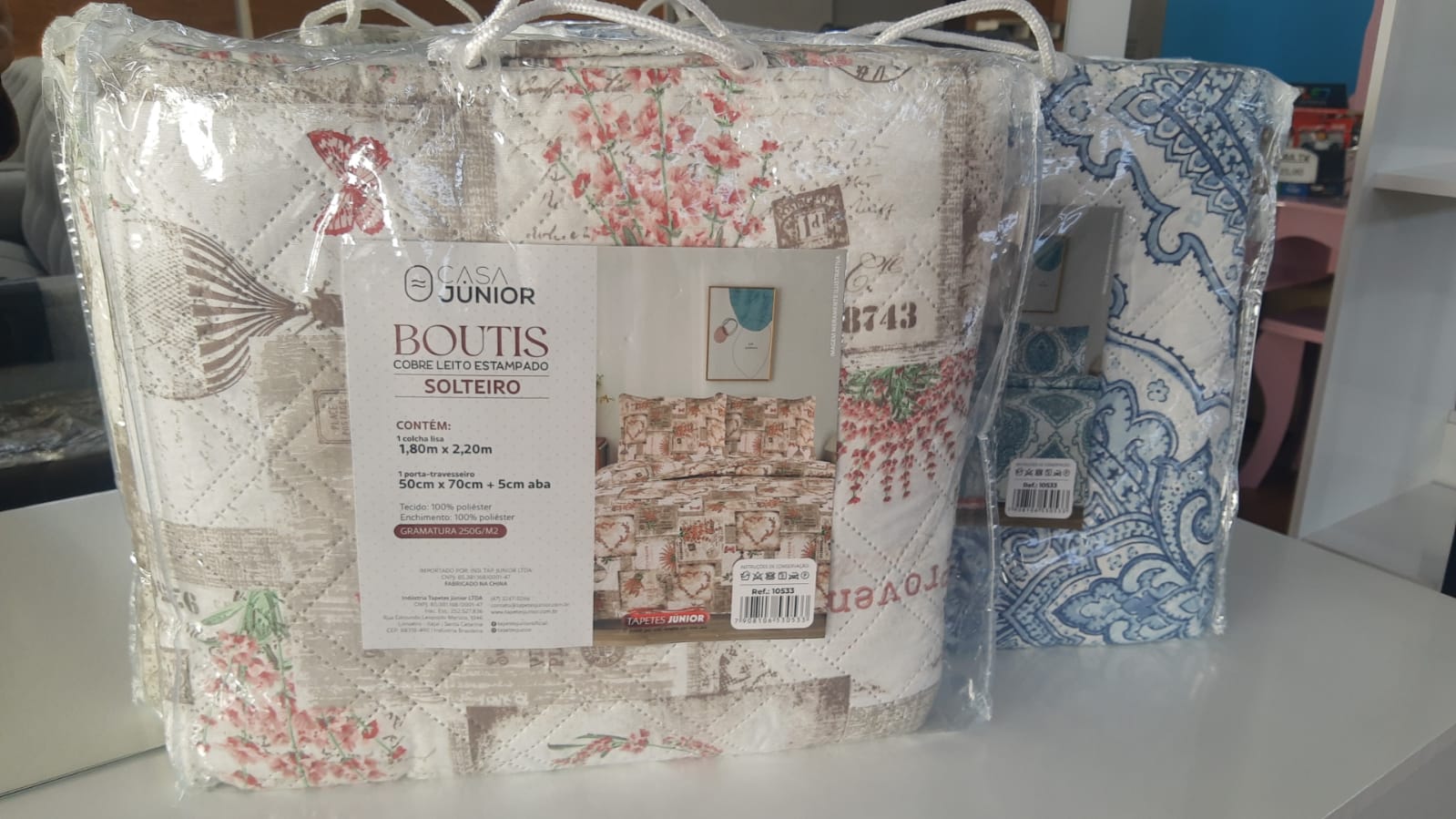 Cobre Leito Tapete Junior Solteiro Estampado — Cores Diversas