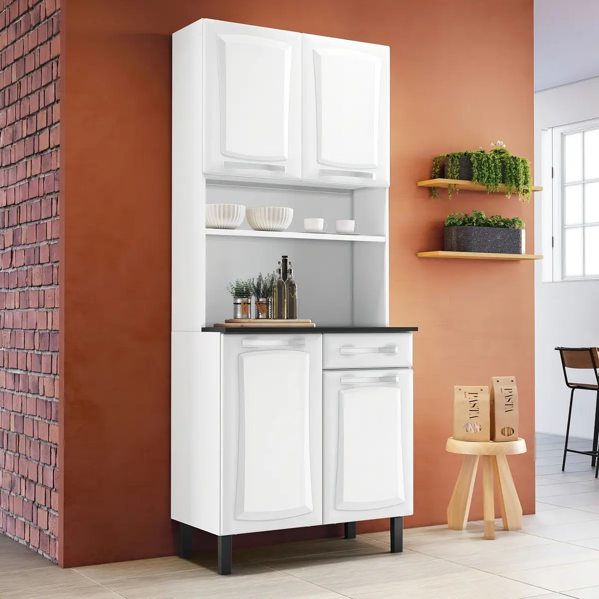 Kit de Cozinha Itatiaia Pratika 80cm — Branco