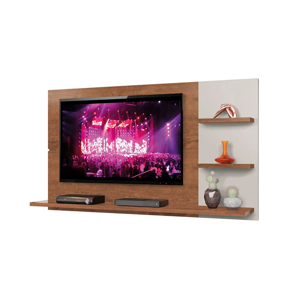 Painel Zanzini New Clean 1,60m Para TV de Até 49' — Natura off white