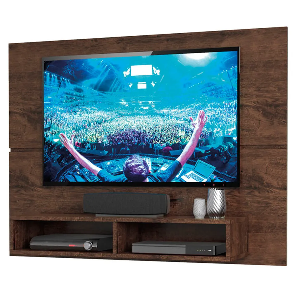 Painel Zanzini New Slim  1,20m Para TV de até 49' — Jacarandá