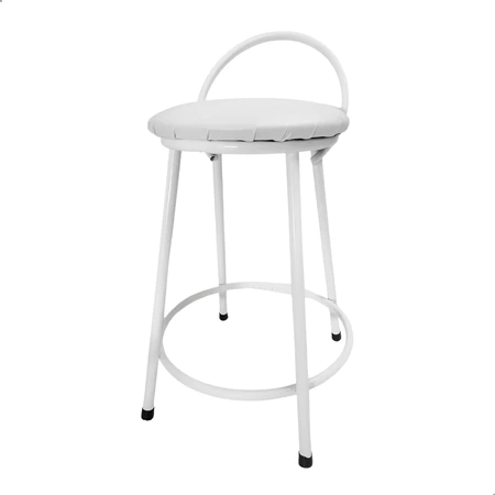 Banqueta Quality Alta Malibu — Branco