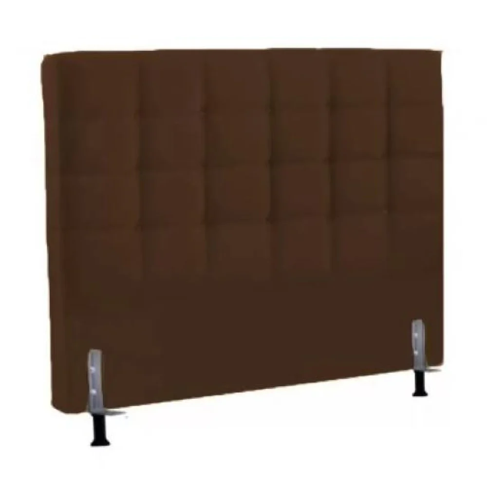 Cabeceira p/Cama box Casal  LeA Belize — Marrom