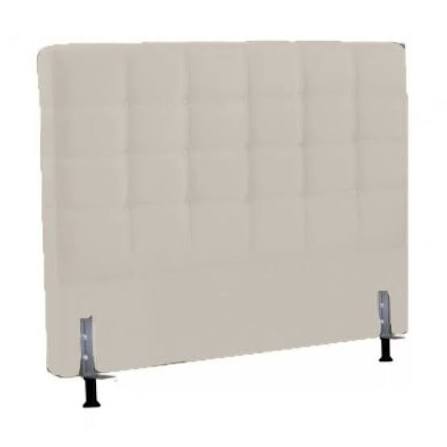 Cabeceira p/Cama box Casal  LeA Belize — Cinza