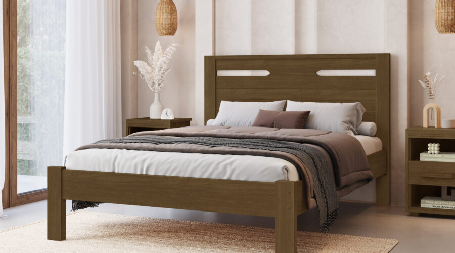 Cama de Casal Fênix Roma — Legno