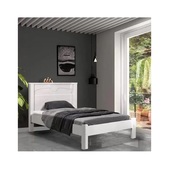 Cama de Solteiro Fênix Amsterdã — Branco