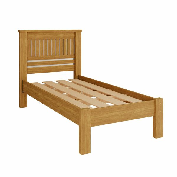 Cama de Solteiro Fênix Mônaco — Cinamomo/off white