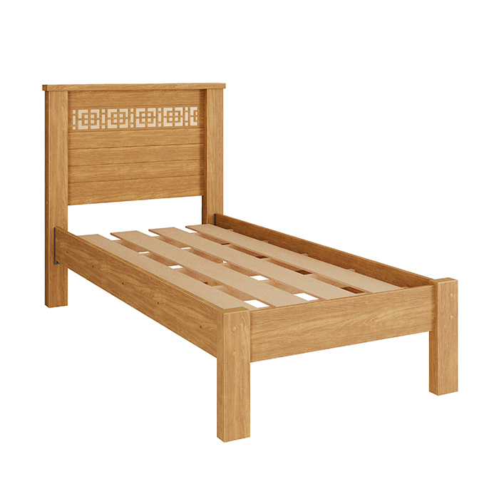 Cama de Solteiro Fênix Dubai — Cinamomo/off white