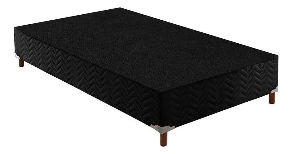 Base de Cama Box Solteiro Paropas 88x30 — Preta