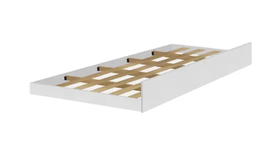 Cama de Solteiro Fênix Auxiliar — Branco