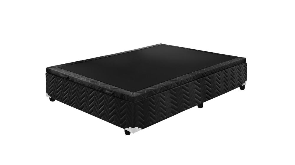 Base de Cama Box Casal Paropas Baú — Preta