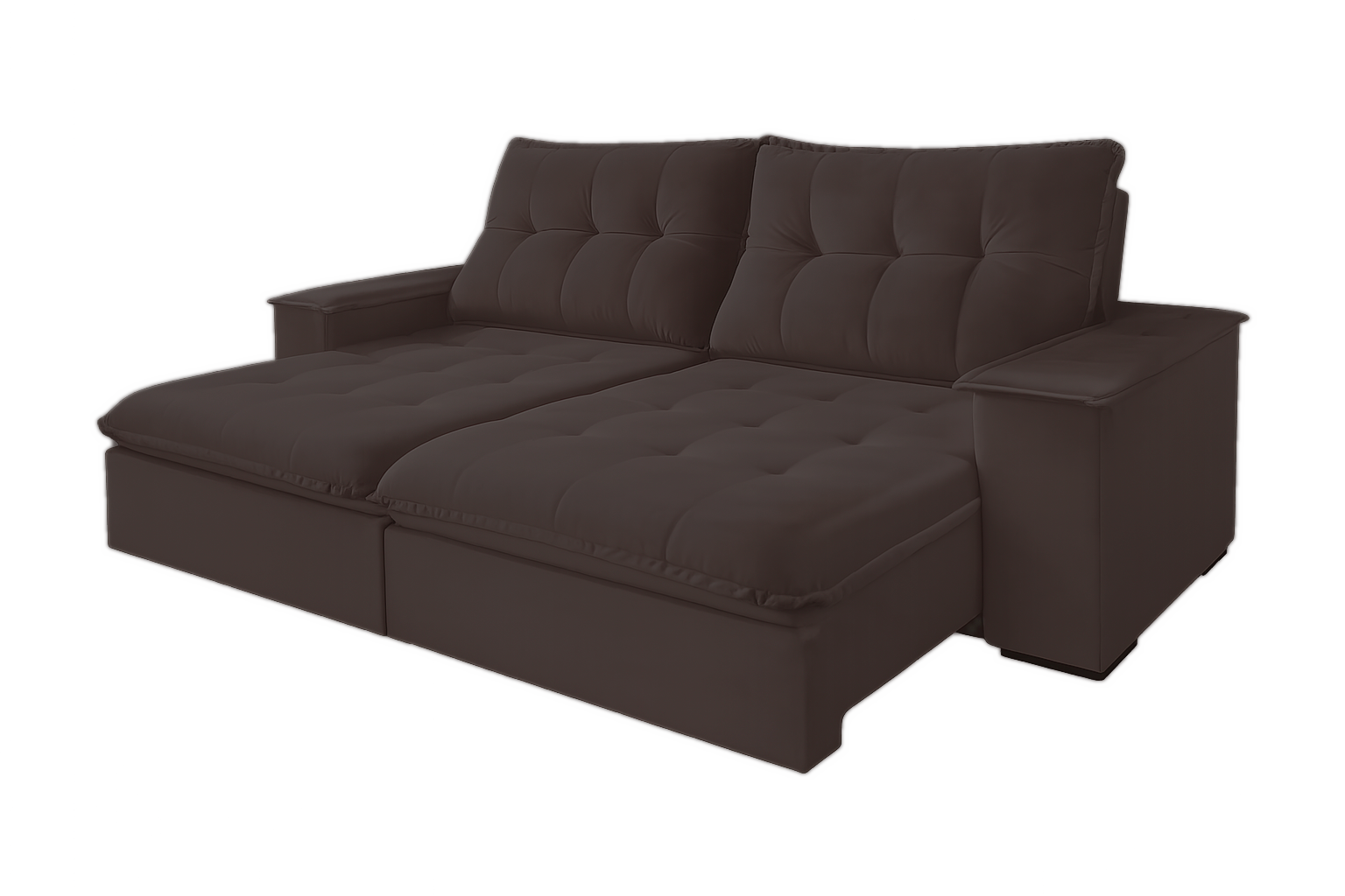 Conjunto de Sofá Lufer 6032 Retrátil Guaxupé — 2156