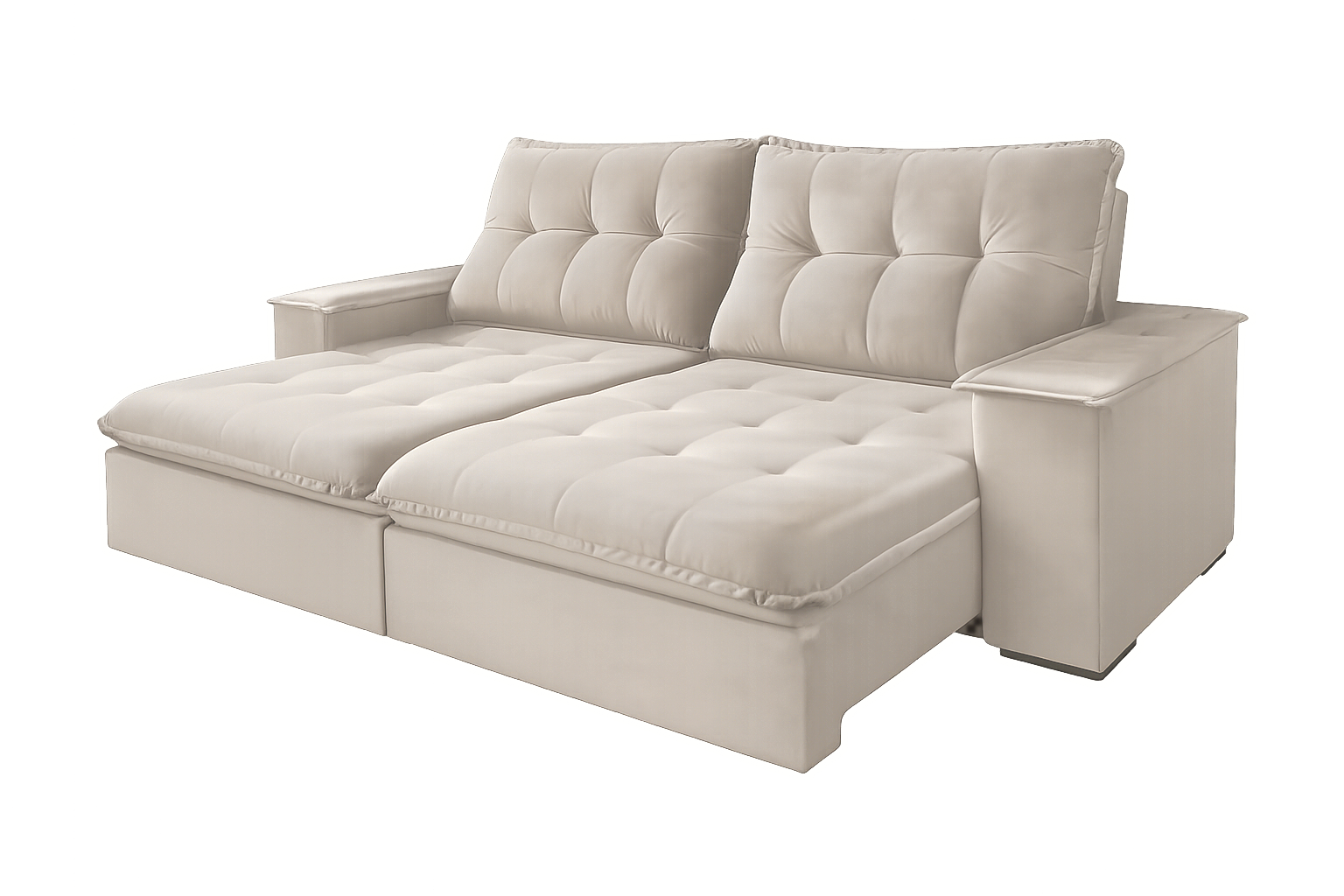 Conjunto de Sofá Lufer 6032 Retrátil Guaxupé — 2137