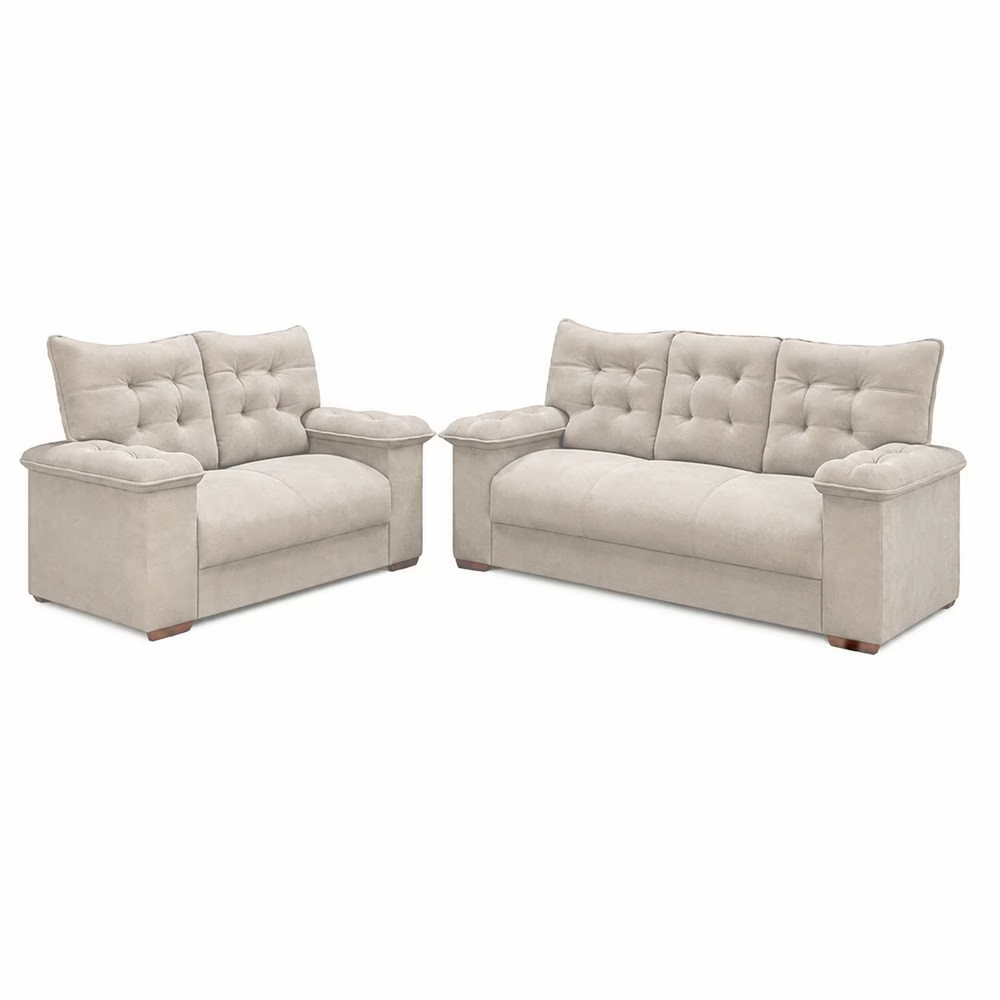 Conjunto de Sofá Lufer 3040 3.2 Lugares Leblon — 2137