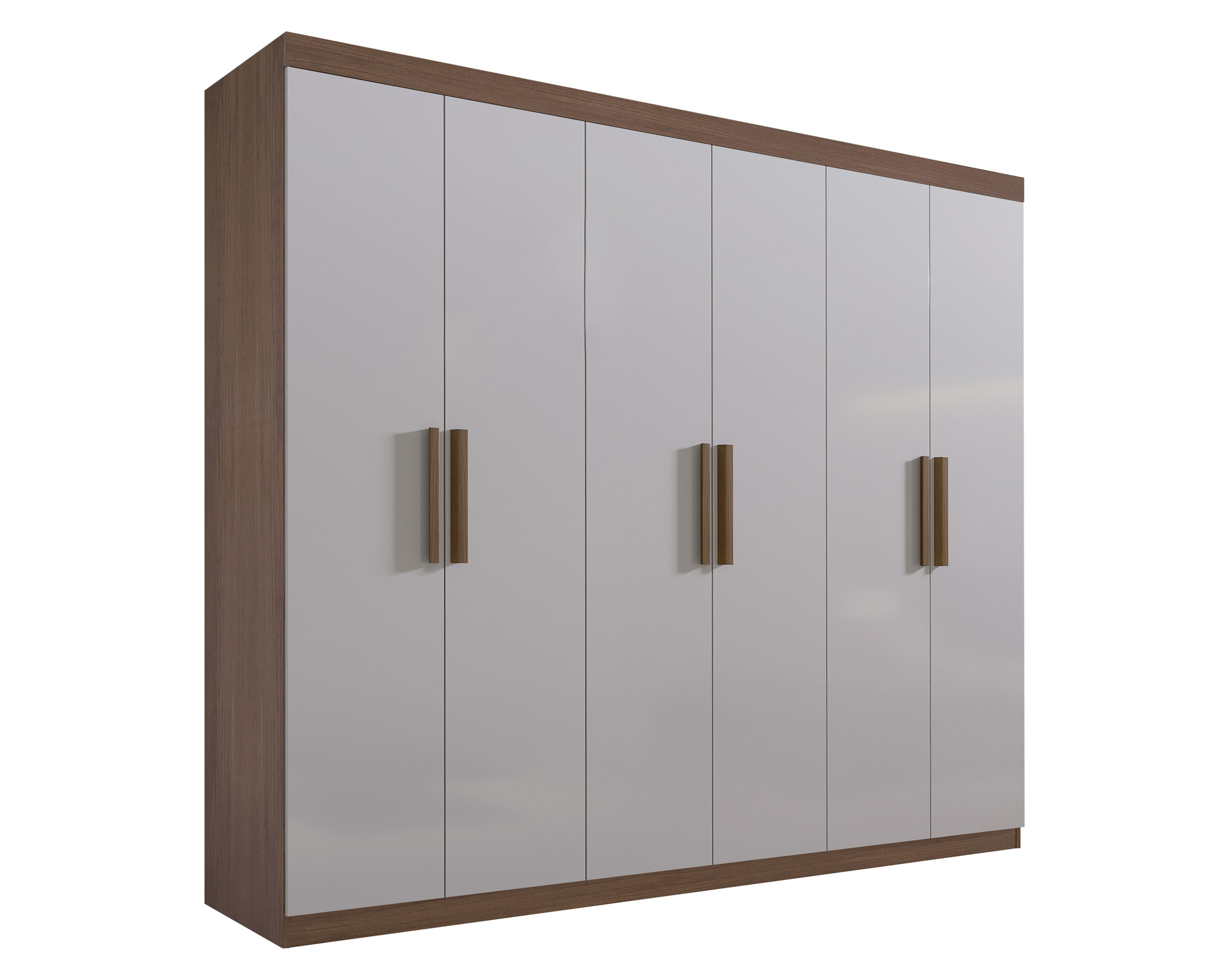 Guarda-roupa D'Doro Colibri 6 Portas — Castanho / Off White