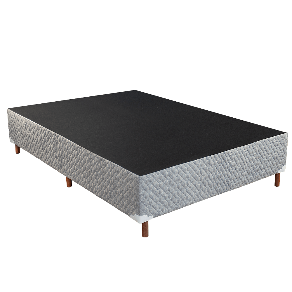 Base de Cama Box Casal Paropas 138x30 — Prata