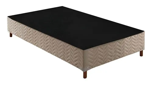 Base de Cama Box Solteiro Paropas 88x30 — Bege
